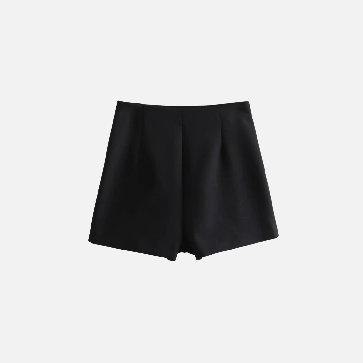 Eleganter Shortsrock mit trapezförmigem Design und Frontschlitzen