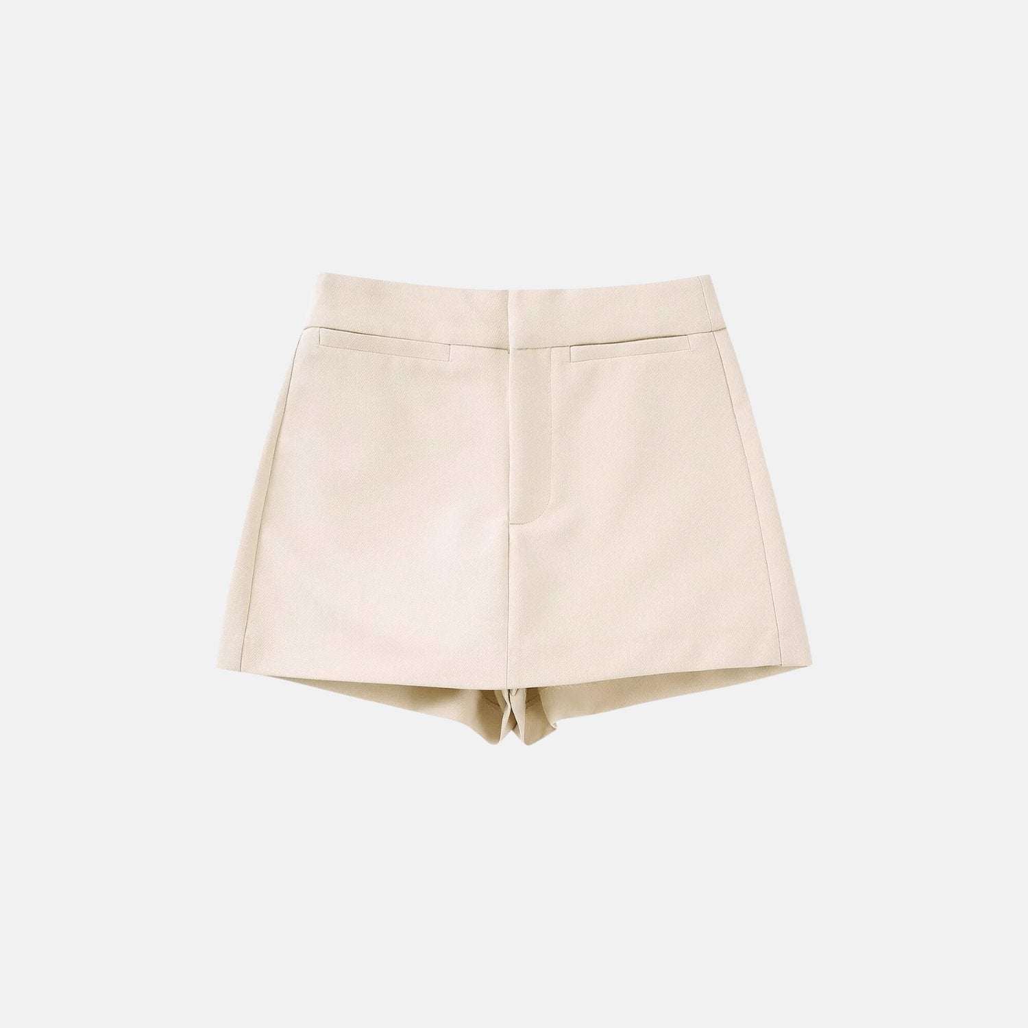 High-Waist-Shortsrock mit dekorativen Taschen