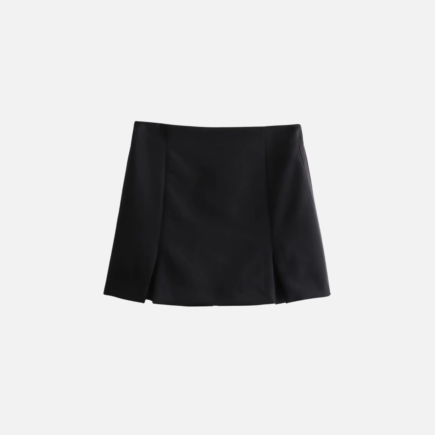 Eleganter Shortsrock mit trapezförmigem Design und Frontschlitzen