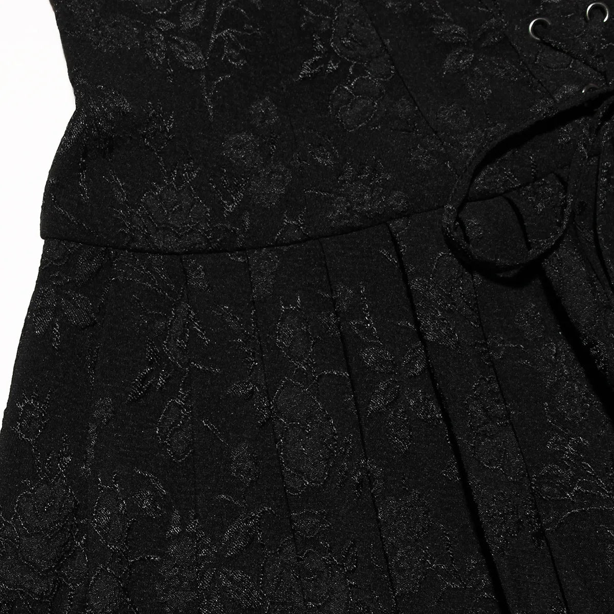 Kleid mit eckigem Ausschnitt und Korsett-Detail