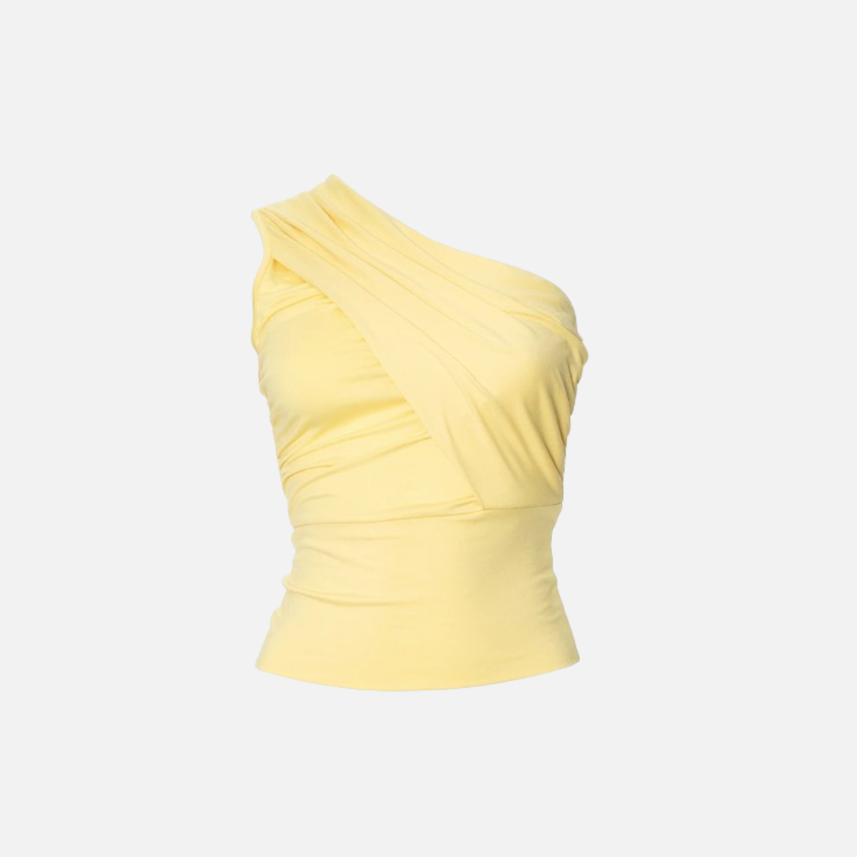 One-Shoulder-Top mit asymmetrischem Ausschnitt und mehreren Schichten